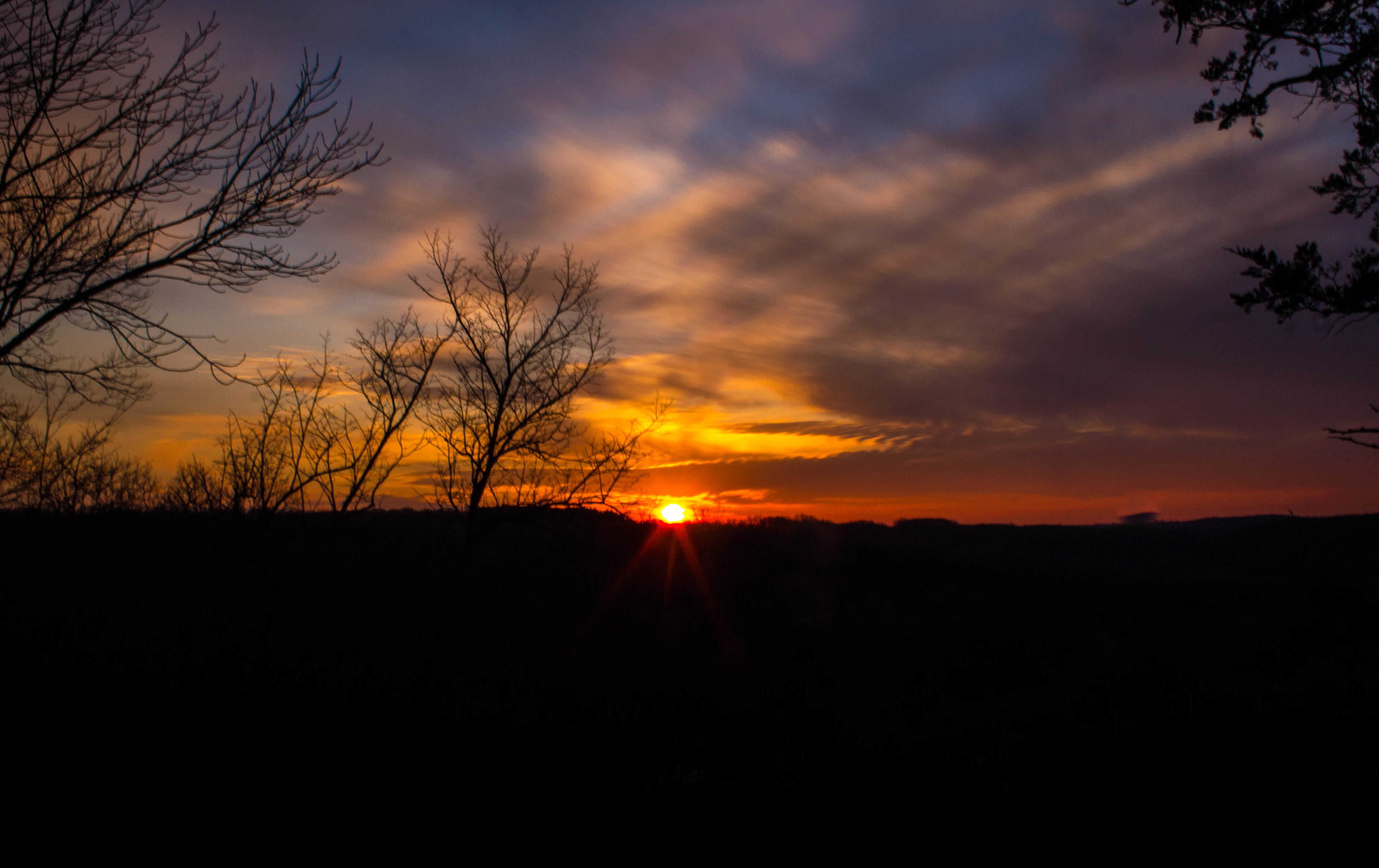 Sunset at Yellow River