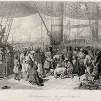 Abraham Duquesne delivering Christian Captives in Algiers in 1683