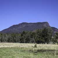Large hill in the distance at Lamington National Park, Queensland, Australia