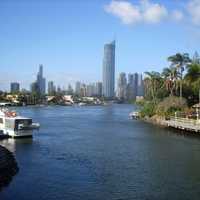 Surfers Paradise skyline in the Gold Coast in Queensland, Australia