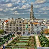 Brussels Plaza in Belgium, HDR