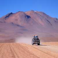 Driving across the Solar to Pantanel, Bolivia