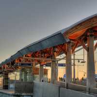 Light Rail Transit Station in Edmonton