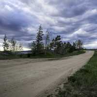 lakeside Trail and landscape in Lesser Slave Lake Provincial Park