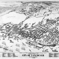 Panorama of Vancouver, 1898 in British Columbia