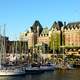 Inner Harbor with boats and buildings in Victoria, British Columbia, Canada
