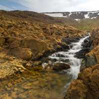 Cascading Streams on the mountainside in Gros Morne National Park