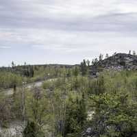 Hilltops with trees and landscapes on the Ingraham Trail