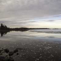 Peaceful and Serene landscape of Great Slave Lake