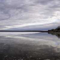 Scenic Lakeshore Landscape of Great Slave Lake