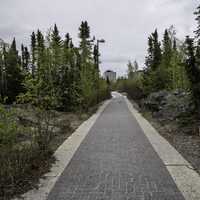 Path to the Northern Heritage Centre in Yellowknife