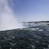 Looking across the landscape of Niagara Falls, Ontario, Canada
