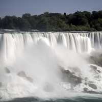 Time-Lapse waters of the American Falls from Niagara Falls, Ontario, Canada