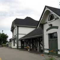 Woodstock Via Rail Station in Ontario, Canada