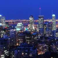 Panoramic Skyline of Montreal, Quebec, Canada