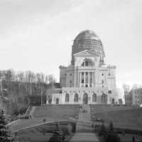 Saint Joseph's Oratory Dome under construction in 1937 in Montreal, Quebec, Canada