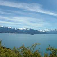 General Carrera lake, the largest lake in Chile landscape