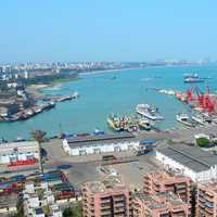 Haikou Xiuying Port cityscape overview