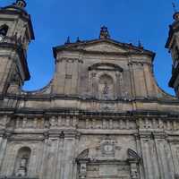 Close-up of the Cathedral in Bogota, Colombia