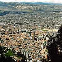 Panoramic Cityscape of the Metropolis of Bogota, Colombia