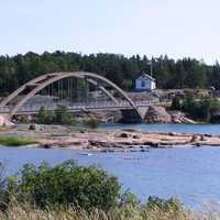 Bridge to Prästö in Sund municipality, Finland