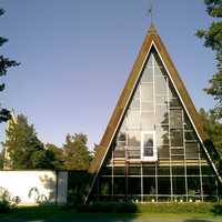 Hailuoto Church, built in 1972 in Finland