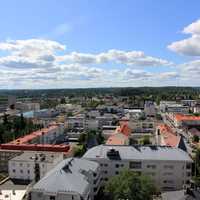 Town View under the sky in Mikkeli, Finland