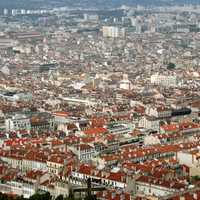 Overlooking Marseille, France cityscape