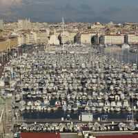 Overlooking the Port of Marseille, France