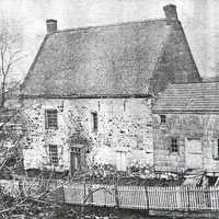 Front of the original Vechte-Cortelyou House in the American Revolution