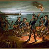 U.S. Army - Artillery Retreat from Long Island 1776 during the American Revolution