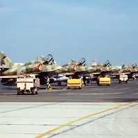 Kuwait Air Force McDonnell Douglas A-4KU Skyhawk ground-attack aircraft during the Gulf War