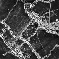 Aerial Photograph of German Trenches during World War I