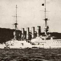 Armoured German cruiser SMS Gneisenaun during World War I