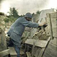 French Army Lookout Post in the Haut-Rhin during World War I
