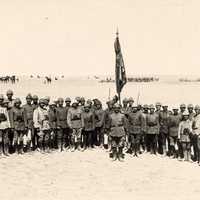 Officers of the 79th Infantry Regiment during the First Battle of Gaza during World War I