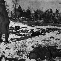 Malmedy massacre during the Battle of the Bulge, World War II