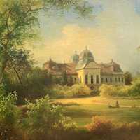 A painting from 1869 representing the palace from Godollo, Hungary