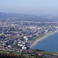 Overview of the town from Bray Head, Ireland