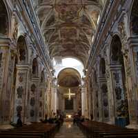 Inside the Cathedral of Santa Maria in Caltanissetta, Italy