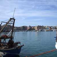 View of Anzio from the Harbor in Italy
