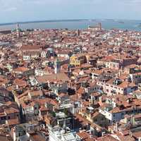Overlooking the city of Venice