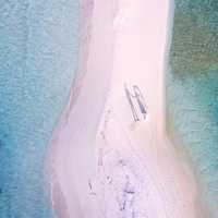 Aerial View of the Sandy Beach in the Maldives