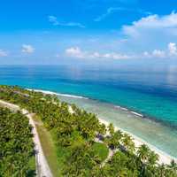 Coastal Landscape in the Maldives