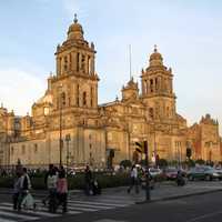 The cathedral as seen from Madero street in Mexico City