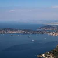 French Riveria with ocean and cities in Monaco