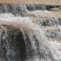 Rushing water of a waterfall at Bull run
