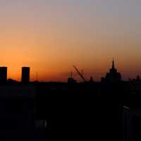 Skyline Silhouette in the sunset
