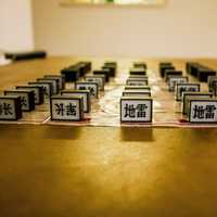 Chinese Army Chess setup on a table