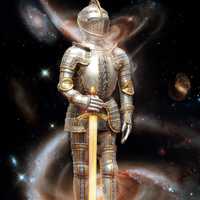 Knight Standing within the Galaxy